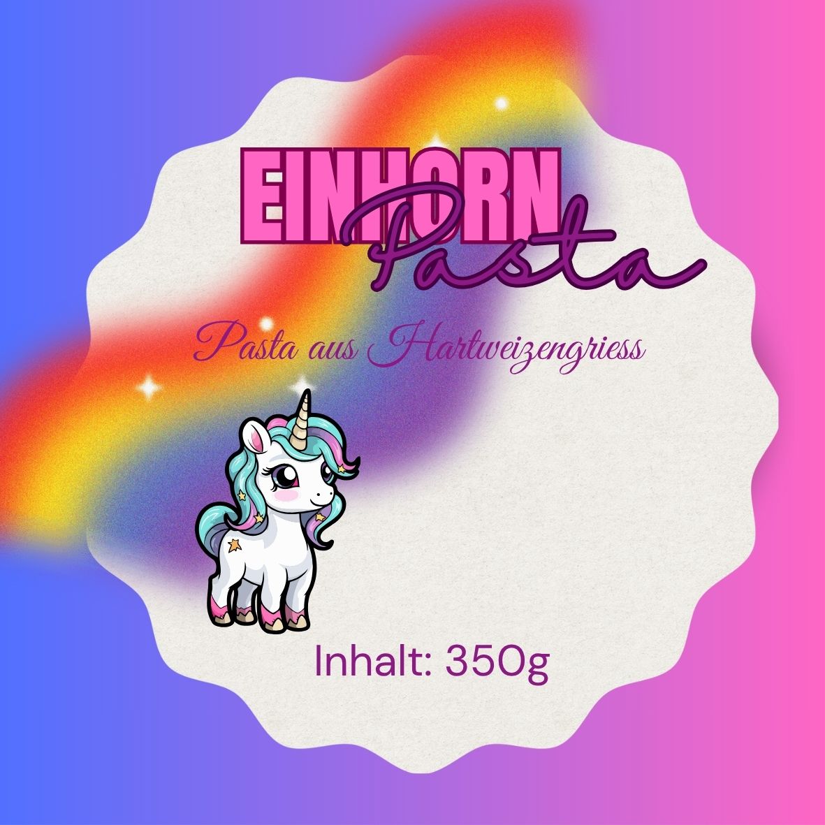 Einhorn Pasta