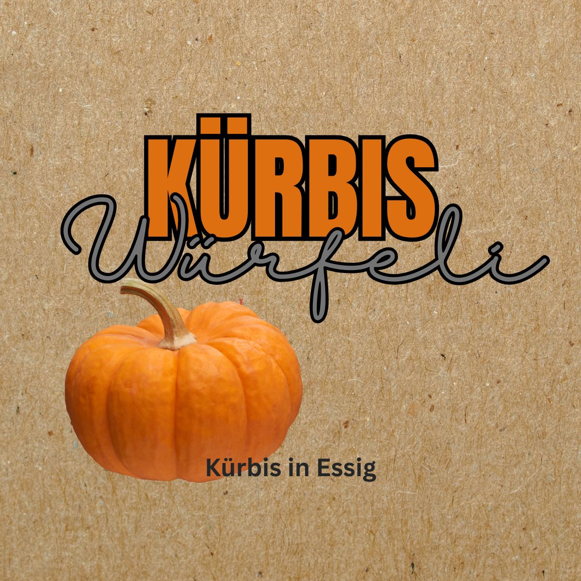 Kürbis Würfeli