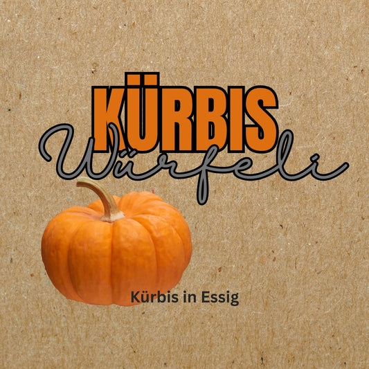 Kürbis Würfeli